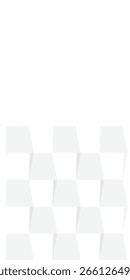 Banner-Hintergrunddesign. Muster für geometrische Formen. Weißes, abstraktes, gefaltetes Papier. Moderne Webvorlagen.