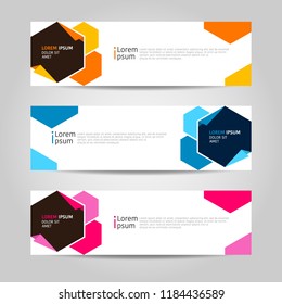 Banner background design. modern abstract template. 