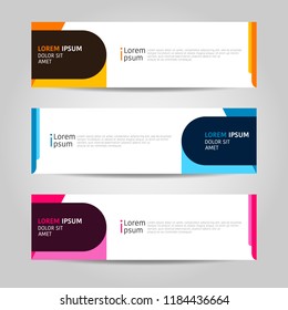 Banner background design. modern abstract template. 