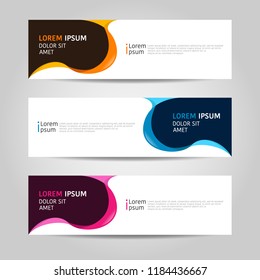 Banner Background Design. Modern Abstract Template. 