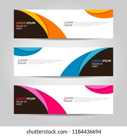 Banner background design. modern abstract template. 