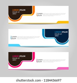 Banner background design. modern abstract template. 