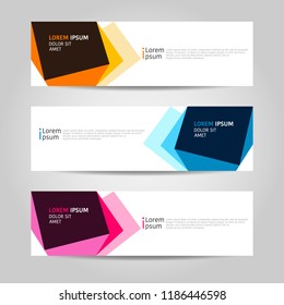 Banner background design. modern abstract template