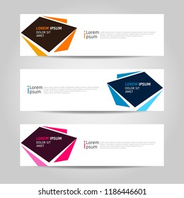 Banner background design. modern abstract template