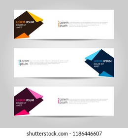 Banner background design. modern abstract template