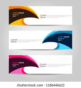 Banner background design. modern abstract template