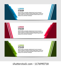 Banner background design. Modern web template design