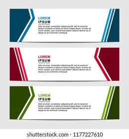 Banner background design. Modern web template design