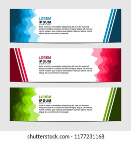 Banner background design. Modern web template design