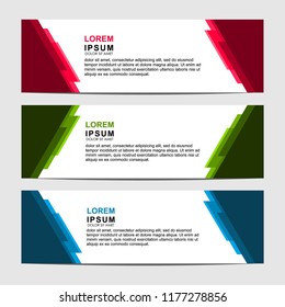Banner background design. Modern web template design