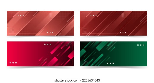 banner background. full color, gradation, collection set