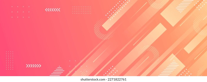 banner background. full color, gradation slash effect and pattern. elegant orange eps 10