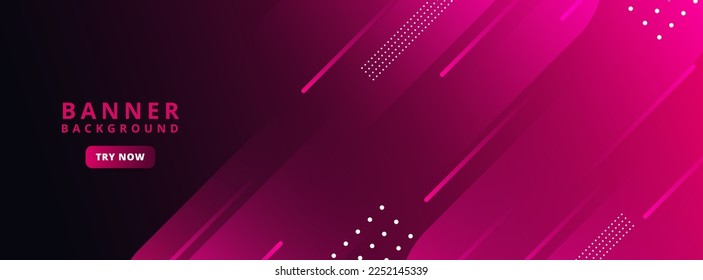 banner background. full color, gradations of pink and black ,elegant eps 10