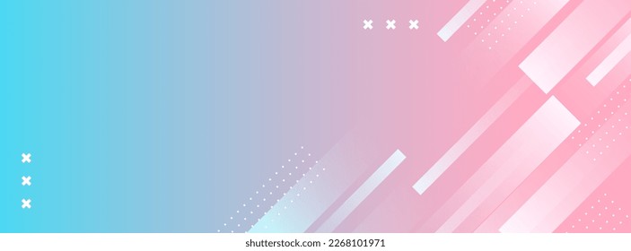 banner background. full color, gradations of pink and blue