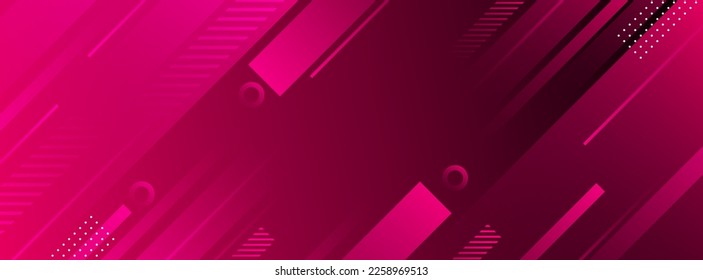 banner background. full color, gradient pink and black geometric effect
