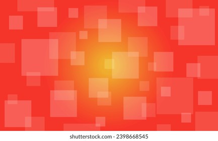 Fondo del cartel: nivelación de color naranja completo y geometría de efecto.