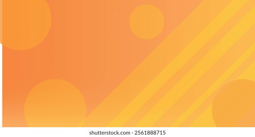 banner background. full color, orange gradation and effect geometry