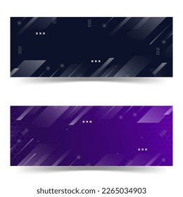 fondo del cartel. color completo, degradado púrpura y negro.conjunto geométrico eps 10