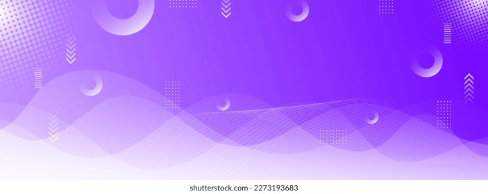 banner background. full color, wave effect gradation.purple and white eps 10