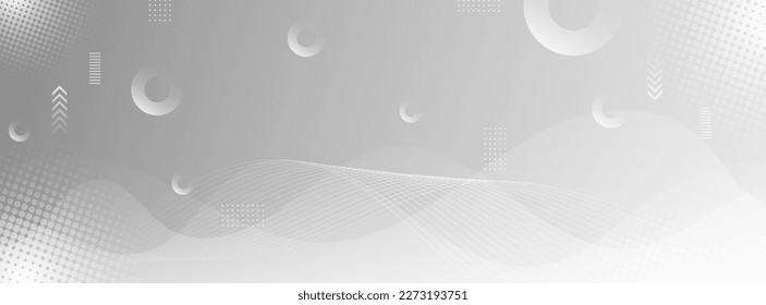 banner background. full color, wave effect gradation.gray and white eps 10