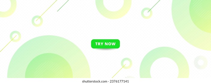 banner background geometric. green and yellow. halftone . cirlce .abstract. trendy eps 10