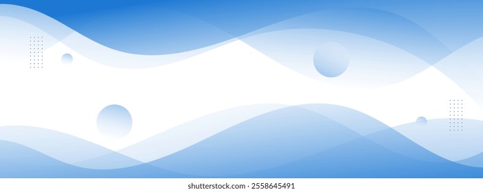 banner background geometric wave,blue gradations,colorful,shape wave,vector,eps 10