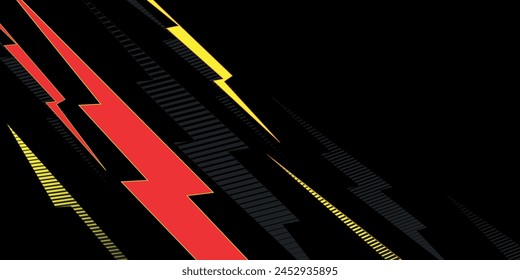banner background gold black red sporty professional motorsport racing techno stripes abstract design vector pattern