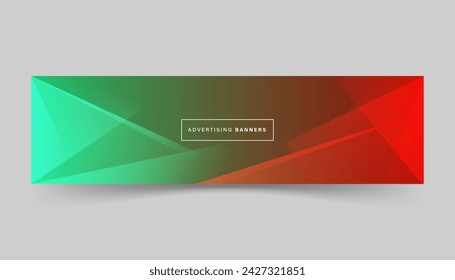 banner background, green and red gradient, colorful, slash effect style. Vector,eps10