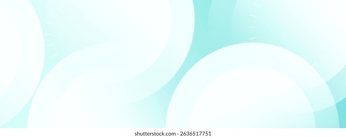 Banner background, green and white gradations, circle shape modern background, memphis, vector eps 10