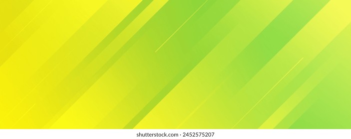Fondo de Anuncio degradado verde y amarillo, estilo de efecto de barra diagonal, gradación de color brillante, abstracto .