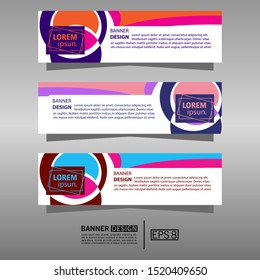 Banner background. modern design. eps 8