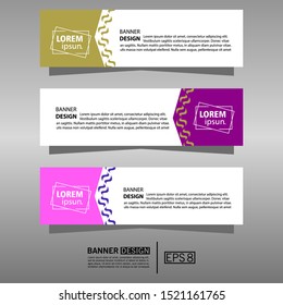Banner background. modern design. eps 8
