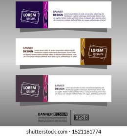 Banner background. modern design. eps 8