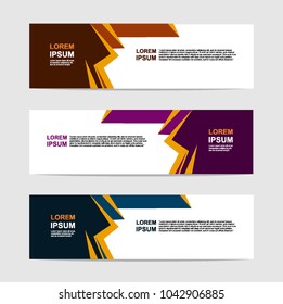 banner background. modern design template. vector.