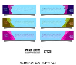 Banner background. modern design. vector illustration