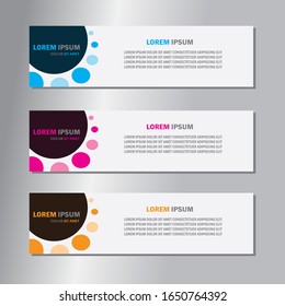 Banner background, Modern design, Vector illustration, circle ornament