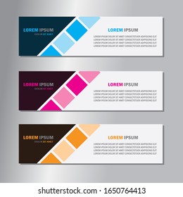 Banner background , Modern design , Vector illustration , square oranament