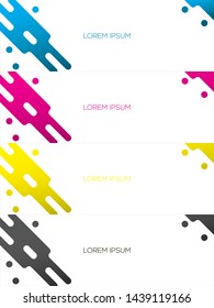 banner background modern simple minimalist geometric liquid vector design