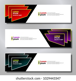 Banner background modern template, abstract design