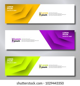 Banner background modern template, abstract design