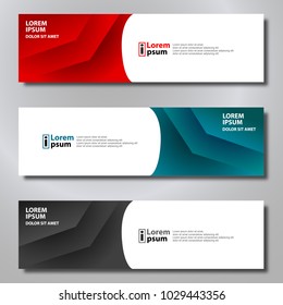 Banner background modern template, abstract design