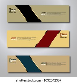 Banner background modern template, abstract design