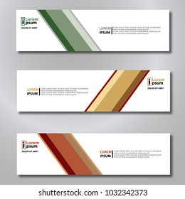 Banner background modern template, abstract design