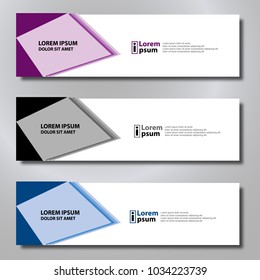 Banner background modern template, abstract design