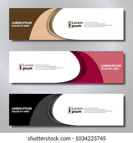 Banner background modern template, abstract design