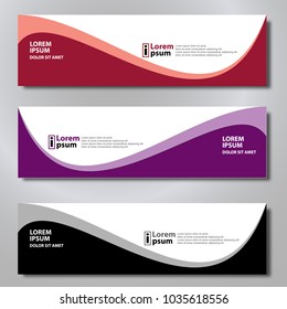 Banner background modern template, abstract design