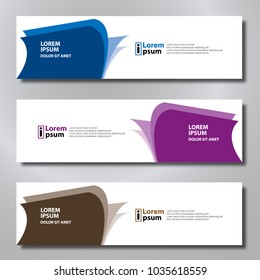 Banner background modern template, abstract design