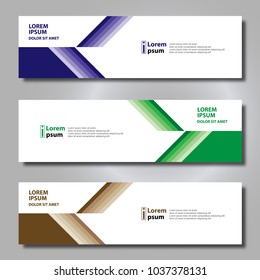 Banner background modern template, abstract design