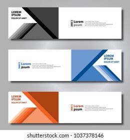 Banner background modern template, abstract design