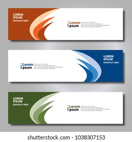 Banner background modern template, abstract design